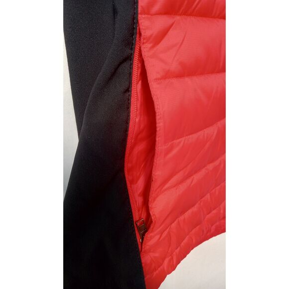 Columbia Red/Black Powder Pillow Hybrid Puffer Jacket Women's Small - Picture 13 of 16